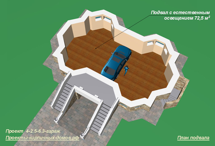План подвального этажа